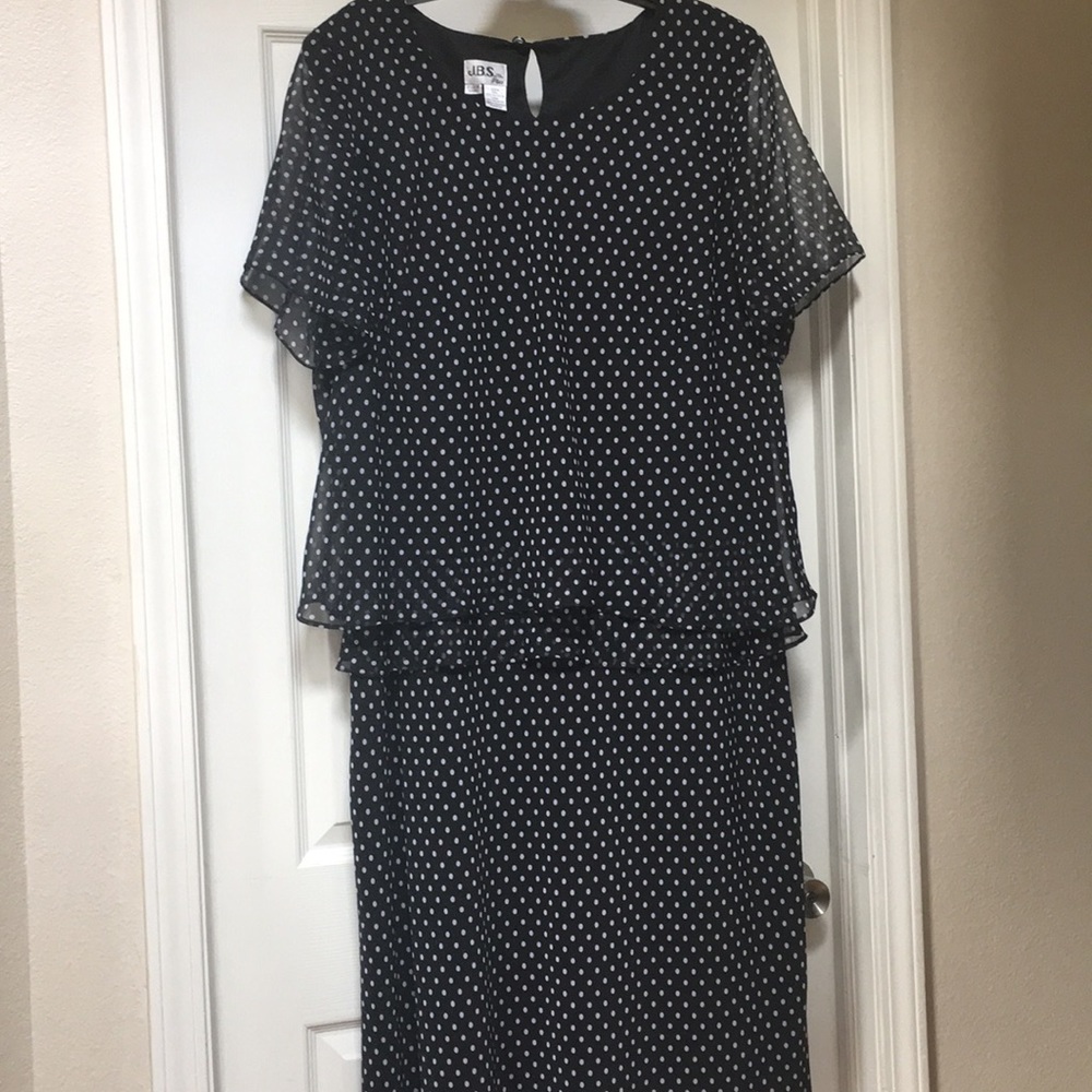Lovely black and white polka dot dress